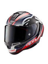 ALPINESTARS SUPERTECH R10 casco integrale Pista versione Team Carbon / Rosso / Blu